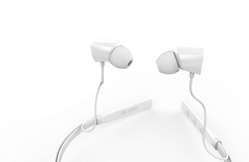 掛脖式藍牙耳機產品外觀設計，智能電子產品設計案例