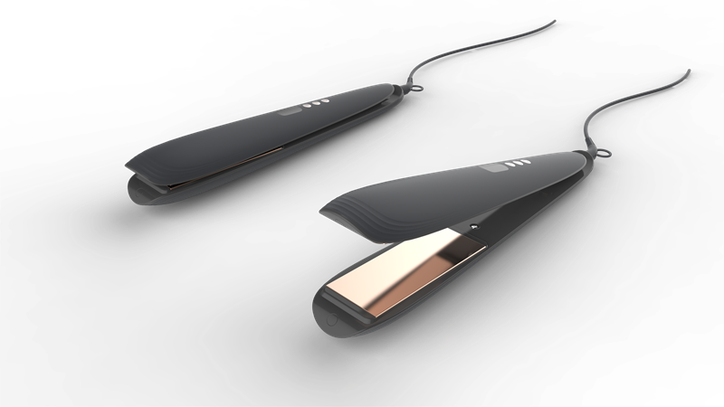 直發(fā)棒產(chǎn)品外觀設(shè)計(jì)，美發(fā)設(shè)備工業(yè)設(shè)計(jì)案例